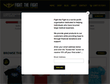 Tablet Screenshot of fightthefightclothing.com